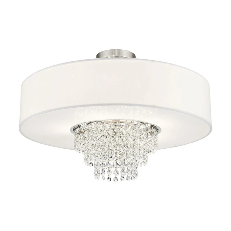 Livex Lighting Carlisle Ceiling Mount in Brushed Nickel