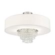 Livex Lighting Carlisle Ceiling Mount in Brushed Nickel