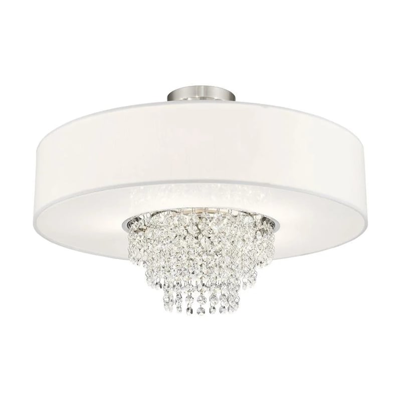 Livex Lighting Carlisle Ceiling Mount in Brushed Nickel