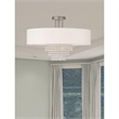 Livex Lighting Carlisle Ceiling Mount in Brushed Nickel
