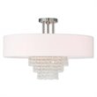 Livex Lighting Carlisle Ceiling Mount in Brushed Nickel