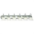 Livex Lighting Belmont 6 Bath Light in Brushed Nickel and Chrome