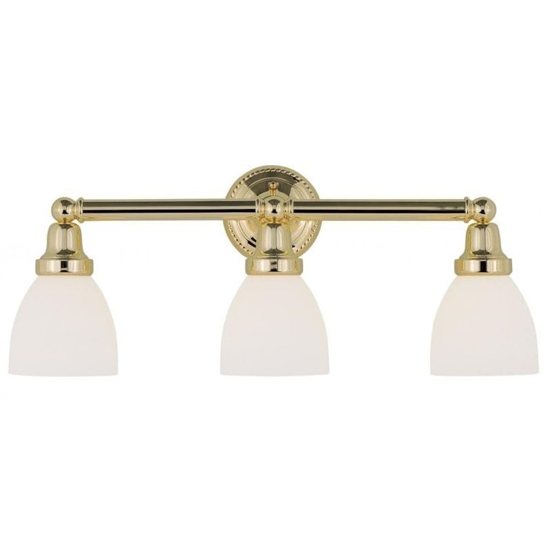Livex Lighting Classic 3 Bath Light in Polished Brass
