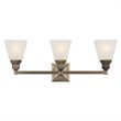 Livex Lighting Mission 3 Bath Light in Antique Brass
