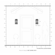 Livex Lighting Princeton 2-Light Brass & Glass Outdoor Wall Lantern in Bronze