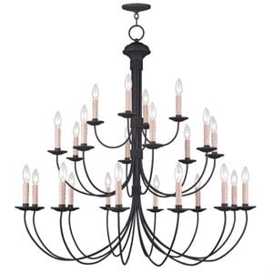 Livex Lighting Heritage Chandelier in Black