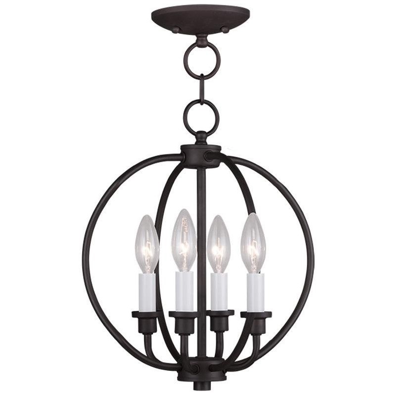 Livex Lighting Milania Convertible Ceiling Mount in Bronze