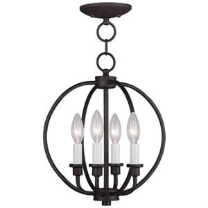 Livex Lighting Milania Convertible Ceiling Mount in Bronze