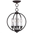 Livex Lighting Milania Convertible Ceiling Mount in Bronze