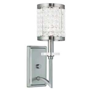 Livex Lighting Grammercy Wall Sconce in Brushed Nickel