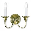 Livex Lighting Cranford Wall Sconce in Antique Brass