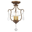 Livex Lighting Convertible Chain Hang/Ceiling Mount