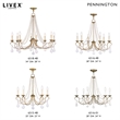 Livex Lighting Pennington Chandelier in Antique Gold Leaf