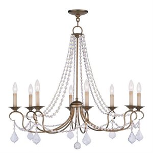 Livex Lighting Pennington Chandelier in Antique Gold Leaf