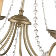Livex Lighting Pennington Chandelier in Hand Painted Antique Silver Leaf