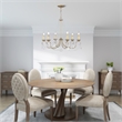 Livex Lighting Pennington Chandelier in Hand Painted Antique Silver Leaf