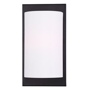 Livex Lighting 11&quot 1-Light Contemporary Metal ADA Wall Sconce in Bronze