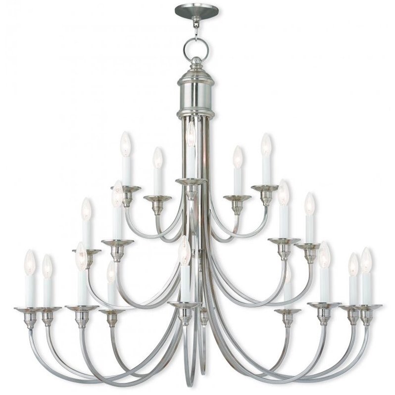 Livex Lighting Cranford Foyer Chandelier in Brushed Nickel