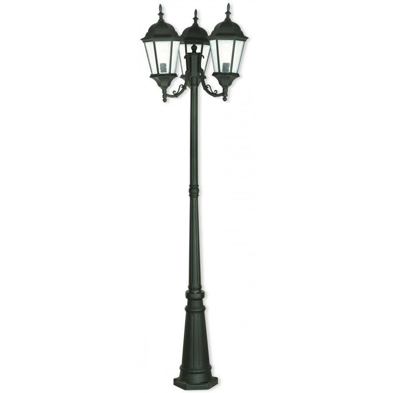 Livex Lighting Hamilton Outdoor Post Light in Textured Black