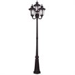 Livex Lighting Oxford Outdoor 4 Head Post in Bronze