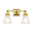 Livex Lighting Mission 2 Bath Light in Polished Brass