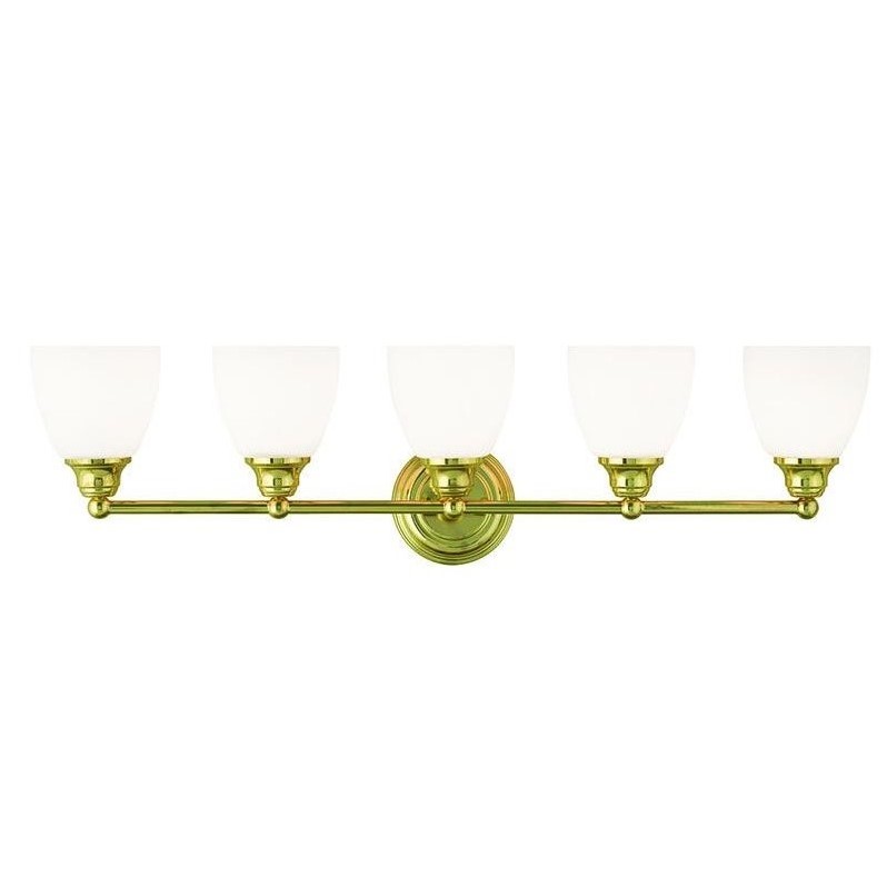 Livex Lighting Somerville Bath Light in Polished Brass