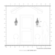 Livex Lighting Georgetown 2 Light Outdoor Wall Lantern in Brushed Nickel
