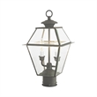 Livex Lighting Westover 2 Light Outdoor Post Lantern in Charcoal