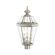 Livex Lighting Georgetown Outdoor Post Lantern in Brushed Nickel