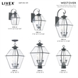 Livex Lighting Westover Outdoor Post Lantern in Charcoal