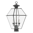 Livex Lighting Westover Outdoor Post Lantern in Charcoal