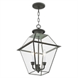 Livex Lighting Westover Outdoor Chain Lantern  in Charcoal