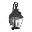 Livex Lighting Exeter 2 Light Outdoor Wall Lantern in Black