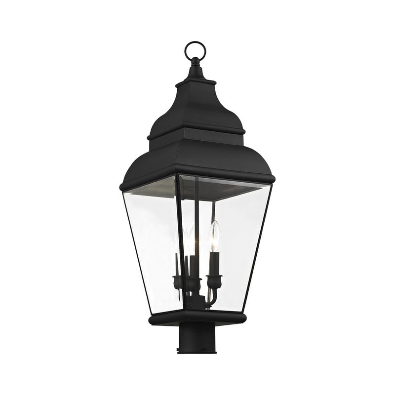 Livex Lighting Exeter Post-Top Lanterm in Black