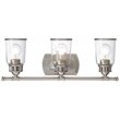 Livex Lighting Lawrenceville 3 Light Bath Vanity Light in Nickel