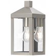 Livex Lighting Nyack Outdoor Wall Lantern in Nickel