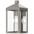 Livex Lighting Nyack Outdoor Wall Lantern in Nickel