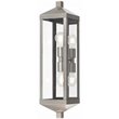 Livex Lighting Nyack 2 Light Outdoor Wall Lantern in Nickel