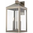 Livex Lighting Nyack 3 Light Outdoor Wall Lantern in Nickel
