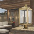 Livex Lighting Nyack 3 Light Outdoor Post Lantern in Antique Brass
