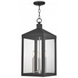 Livex Lighting Nyack 3 Light Outdoor Hanging Lantern in Black