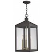 Livex Lighting Nyack 3 Light Outdoor Hanging Lantern in Bronze