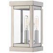 Livex Lighting Hopewell Outdoor Wall Lantern in Brushed Nickel