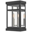 Livex Lighting Hopewell 2 Light Outdoor Wall Lantern in Black