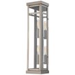 Livex Lighting Hopewell 2 Light Outdoor Wall Lantern in Brushed Nickel