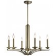Livex Lighting Trumbull 6 Light Chandelier in Antique Brass