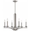 Livex Lighting Trumbull 6 Light Chandelier in Brushed Nickel