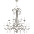 Livex Lighting Daphne 18 Light Foyer Chandelier in Brushed Nickel