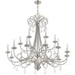 Livex Lighting Daphne 18 Light Foyer Chandelier in Brushed Nickel