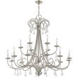 Livex Lighting Daphne 18 Light Foyer Chandelier in Brushed Nickel